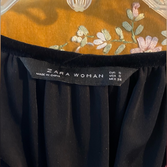 Zara Embroidered Velvet Top - Picture 4 of 8